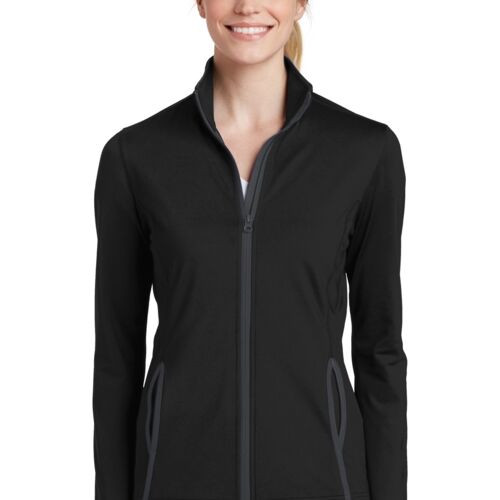 Women's Sport Wick ® Stretch Contrast Full Zip Jacket Thumbnail